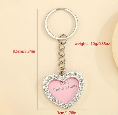 Heart Photo Keyring