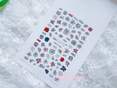 Flower Nail Sticker