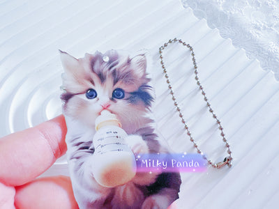 Baby Cat Keyring Charm