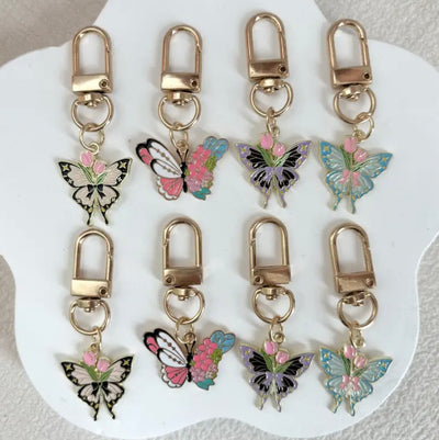 Butterfly Keyring Charm