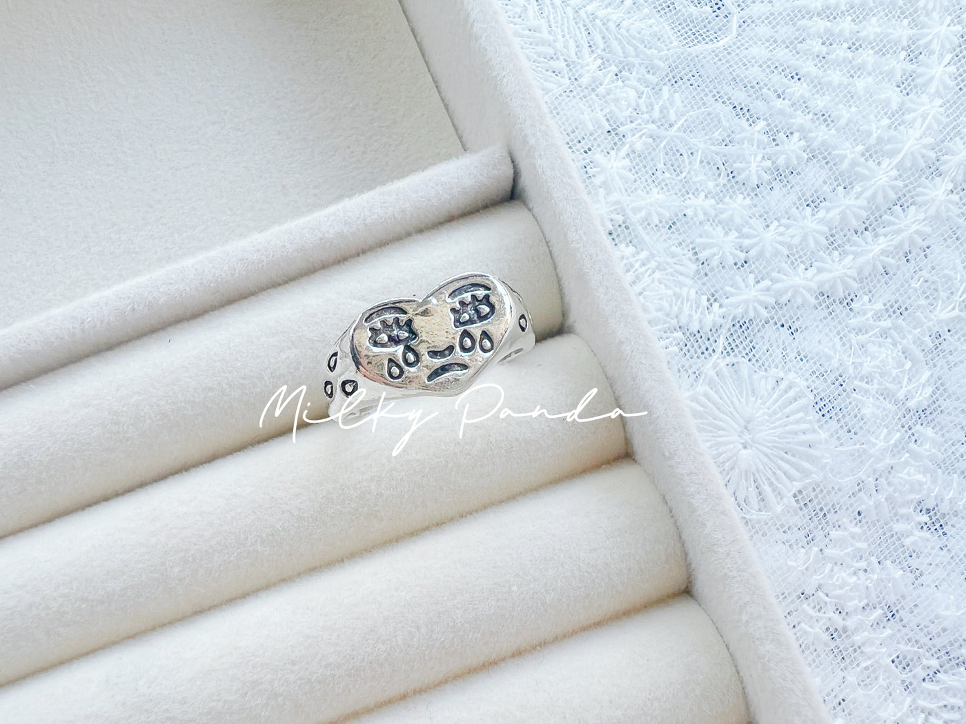 Sad Face Ring