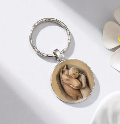 Horse & Girl Keyring