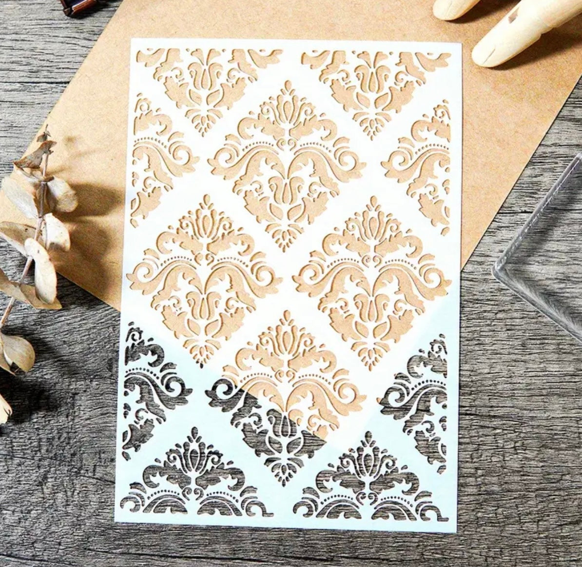 Retro Patterns Stencil