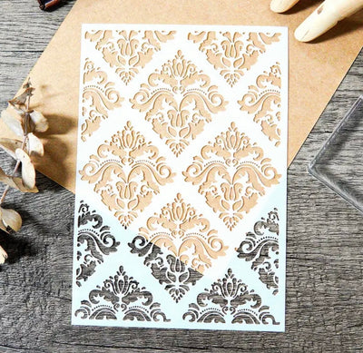 Retro Patterns Stencil