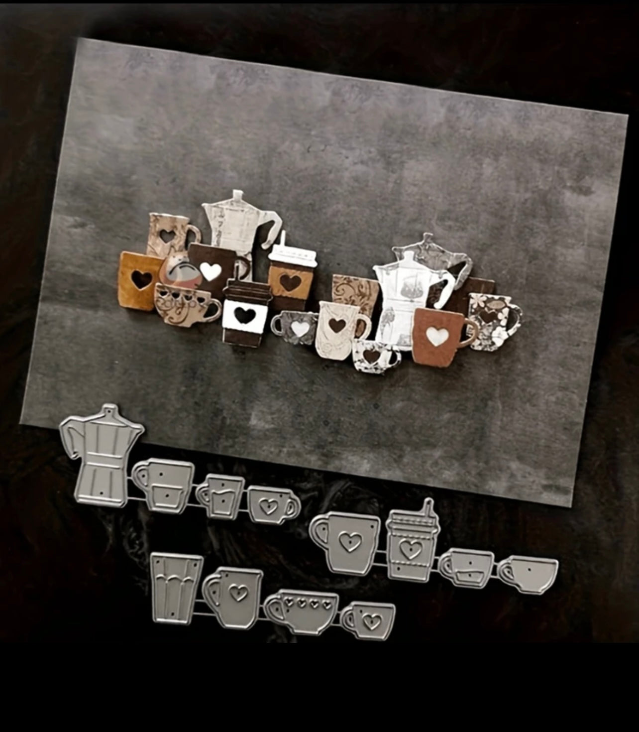 Coffee Theme Cutting Die