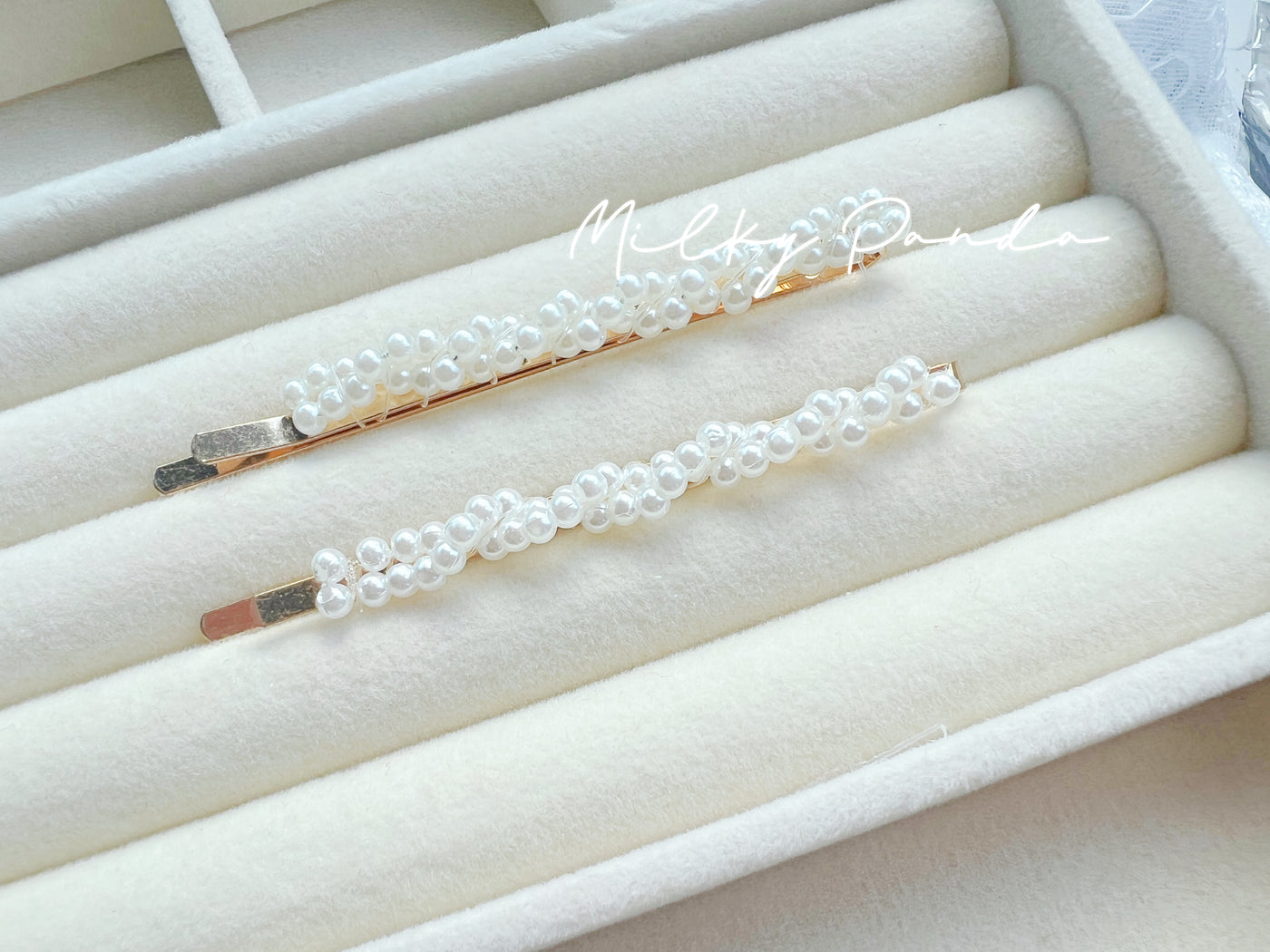 2 PCs Pearl Hair Clips
