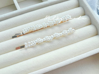 2 PCs Pearl Hair Clips