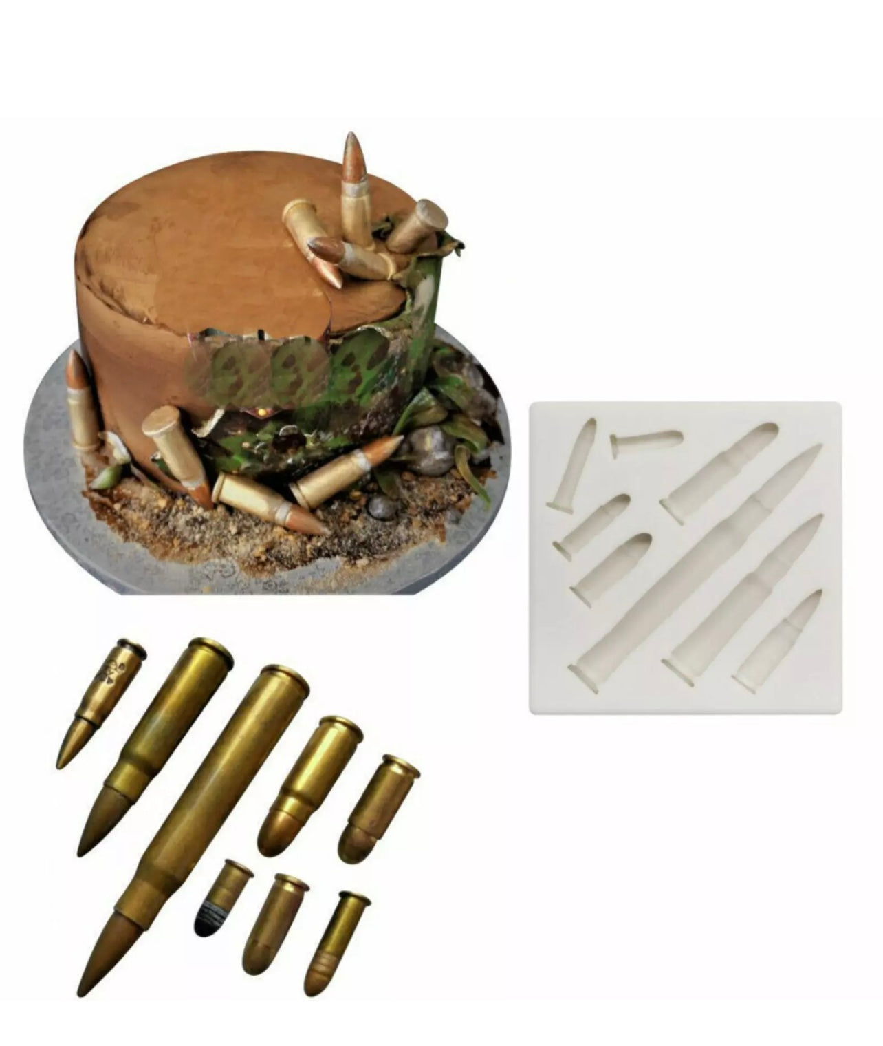 Bullet Fondant Mould