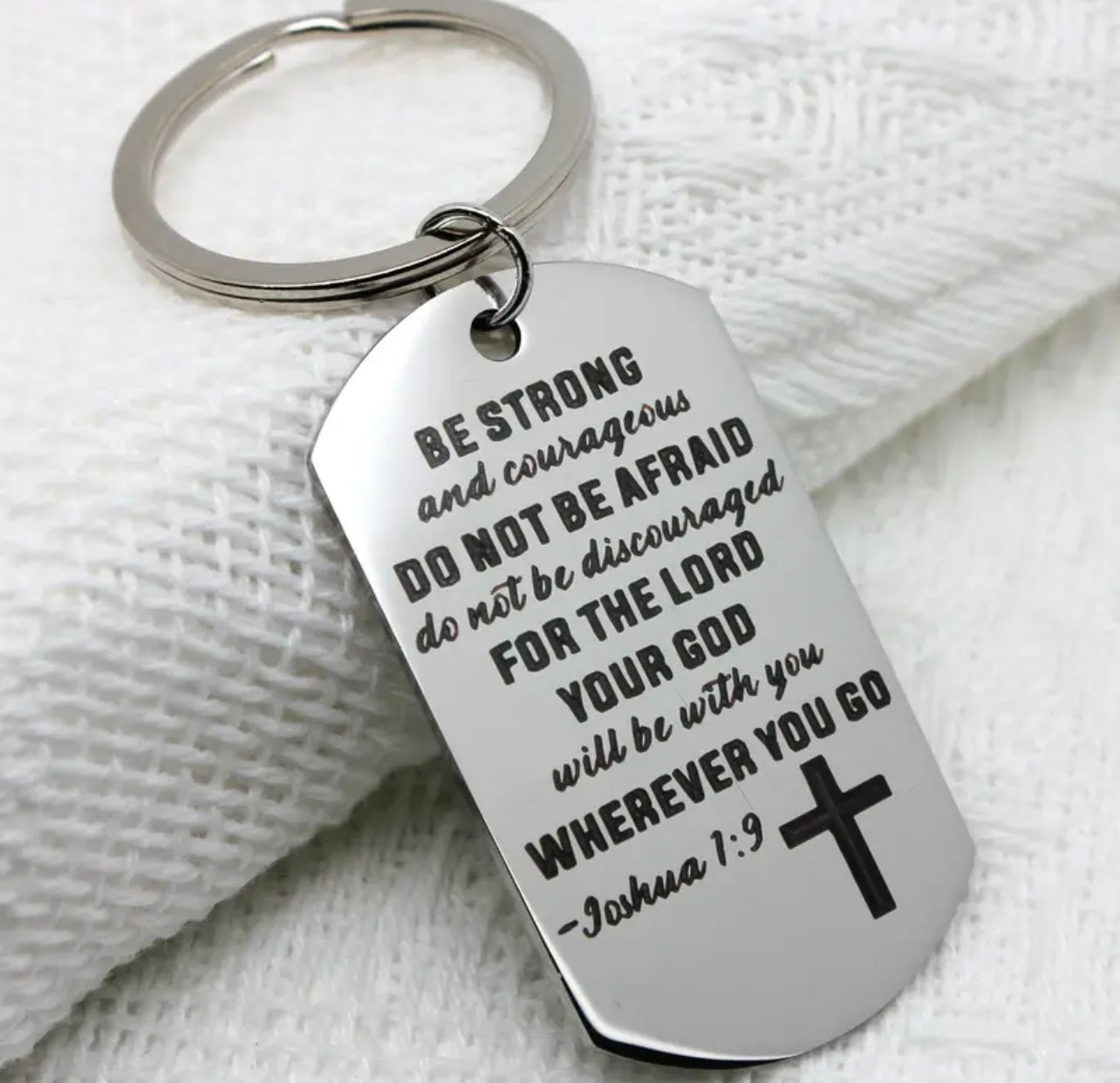 Christian Bible Verse Keyring