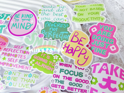 50 Pcs Inspiration Vinyl Stickers