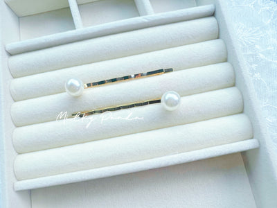 2 PCs Pearl Hair Clips
