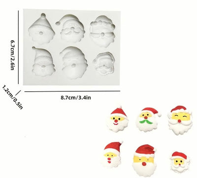 Christmas Santa Fondant Mould