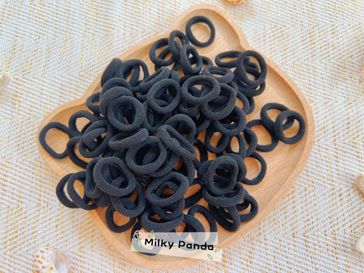Kids Hair Ties - Black