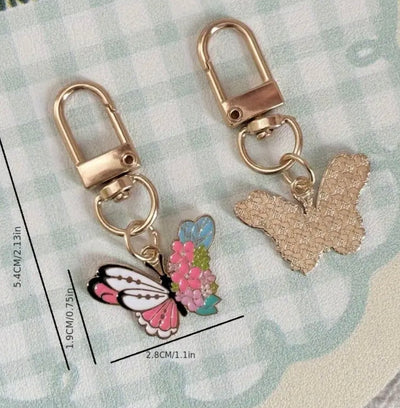 Butterfly Keyring Charm