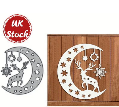 Reindeer & Moon Cutting Die