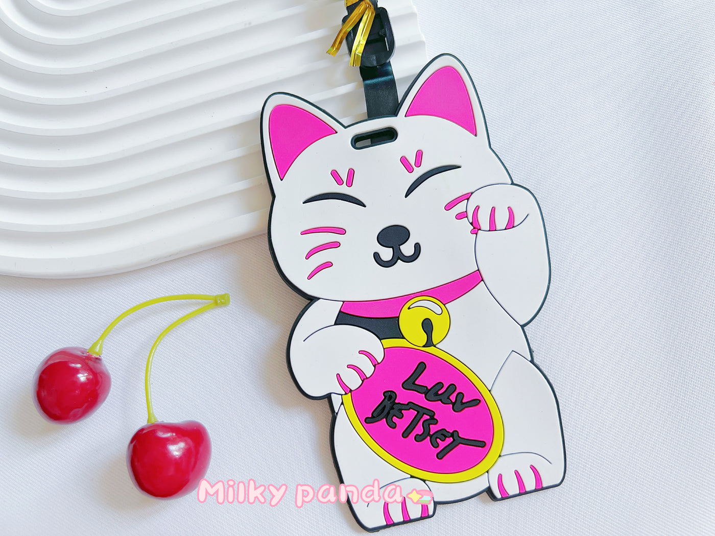 Lucky Cat Luggage Tag