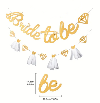 Bride To Be & Tulle Skirt Banner