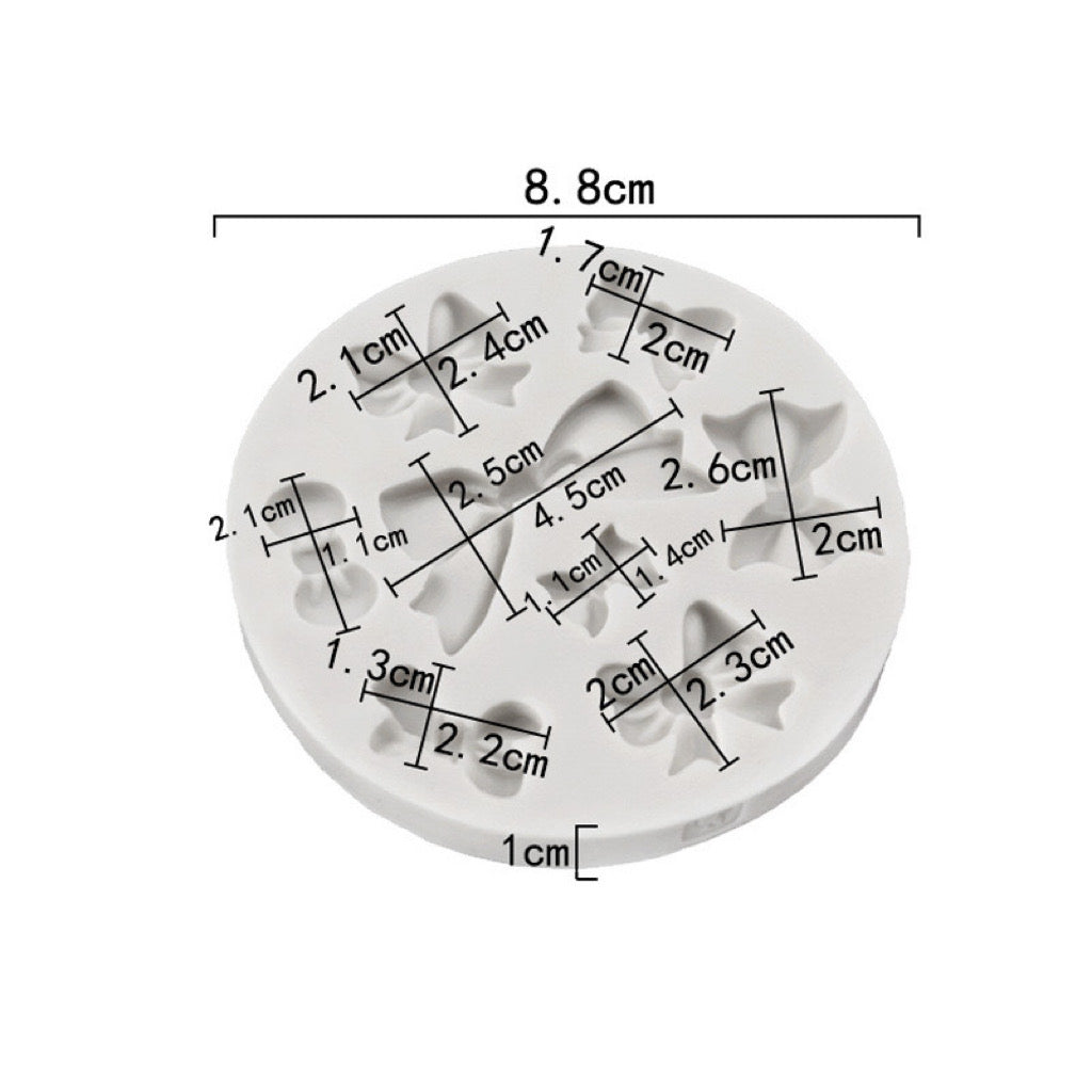 Multi Bow Fondant Mould