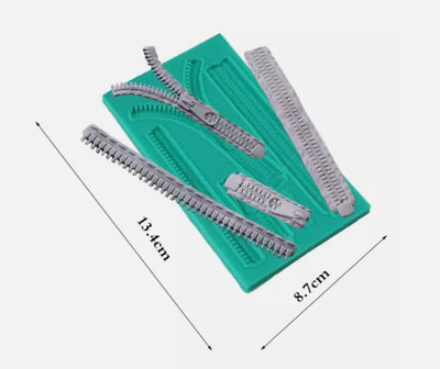 Zipper Fondant Mould