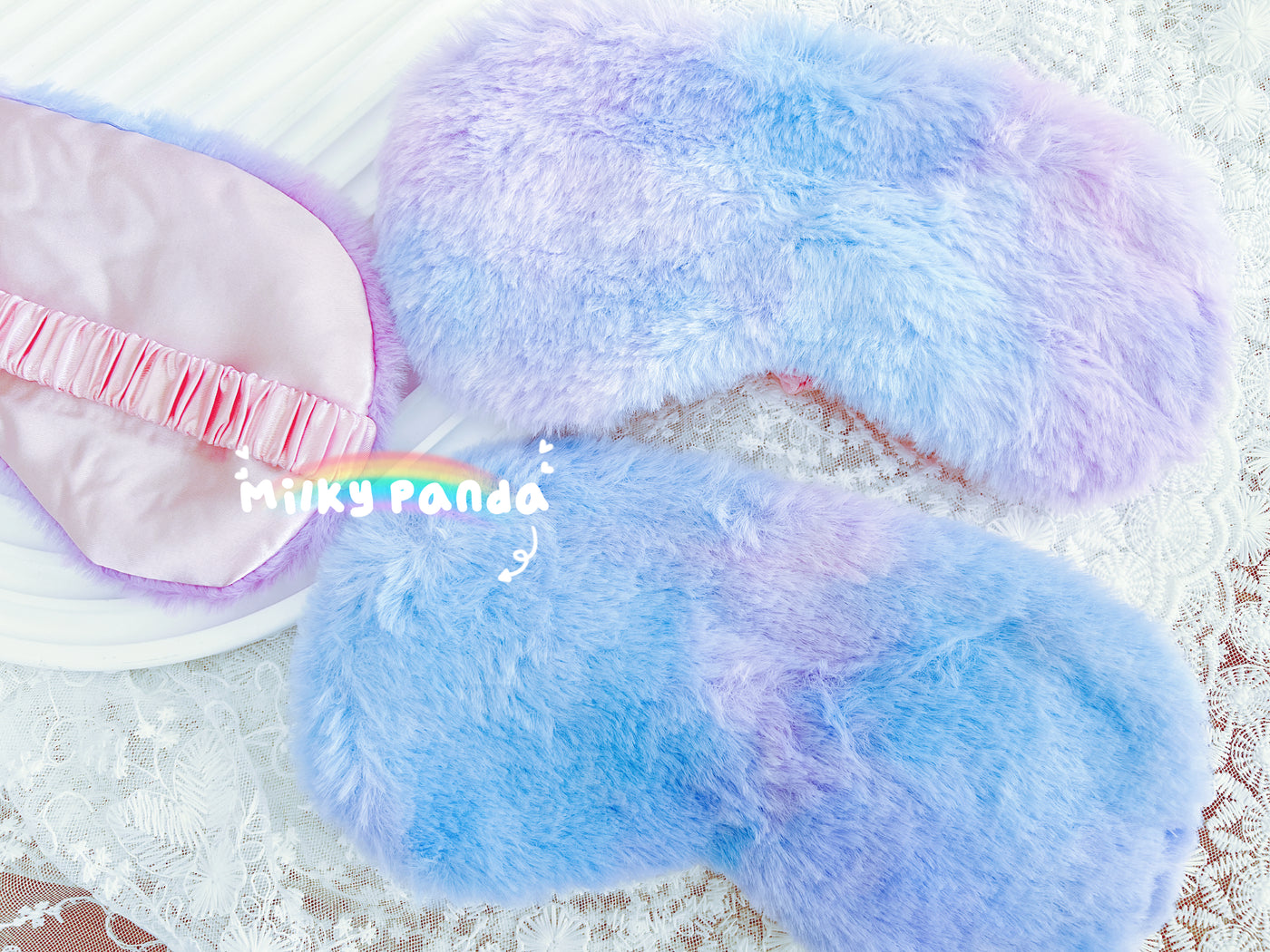 Fluffy eye mask