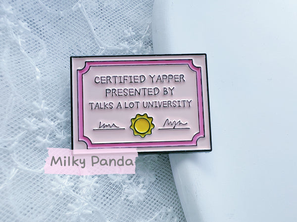Certified Yapper Pin