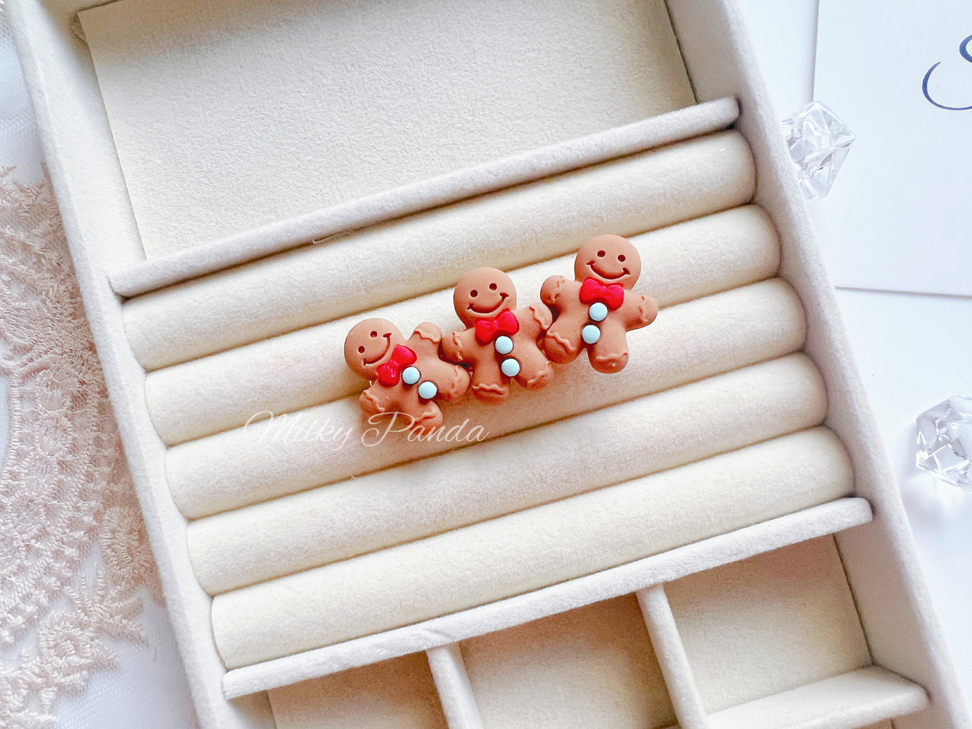 Gingerbread Man Hair Clip