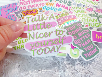 50 Pcs Inspiration Vinyl Stickers