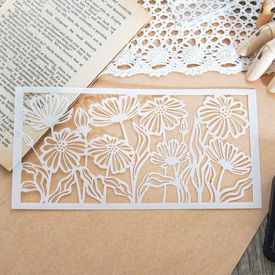 Floral Meadow Stencil
