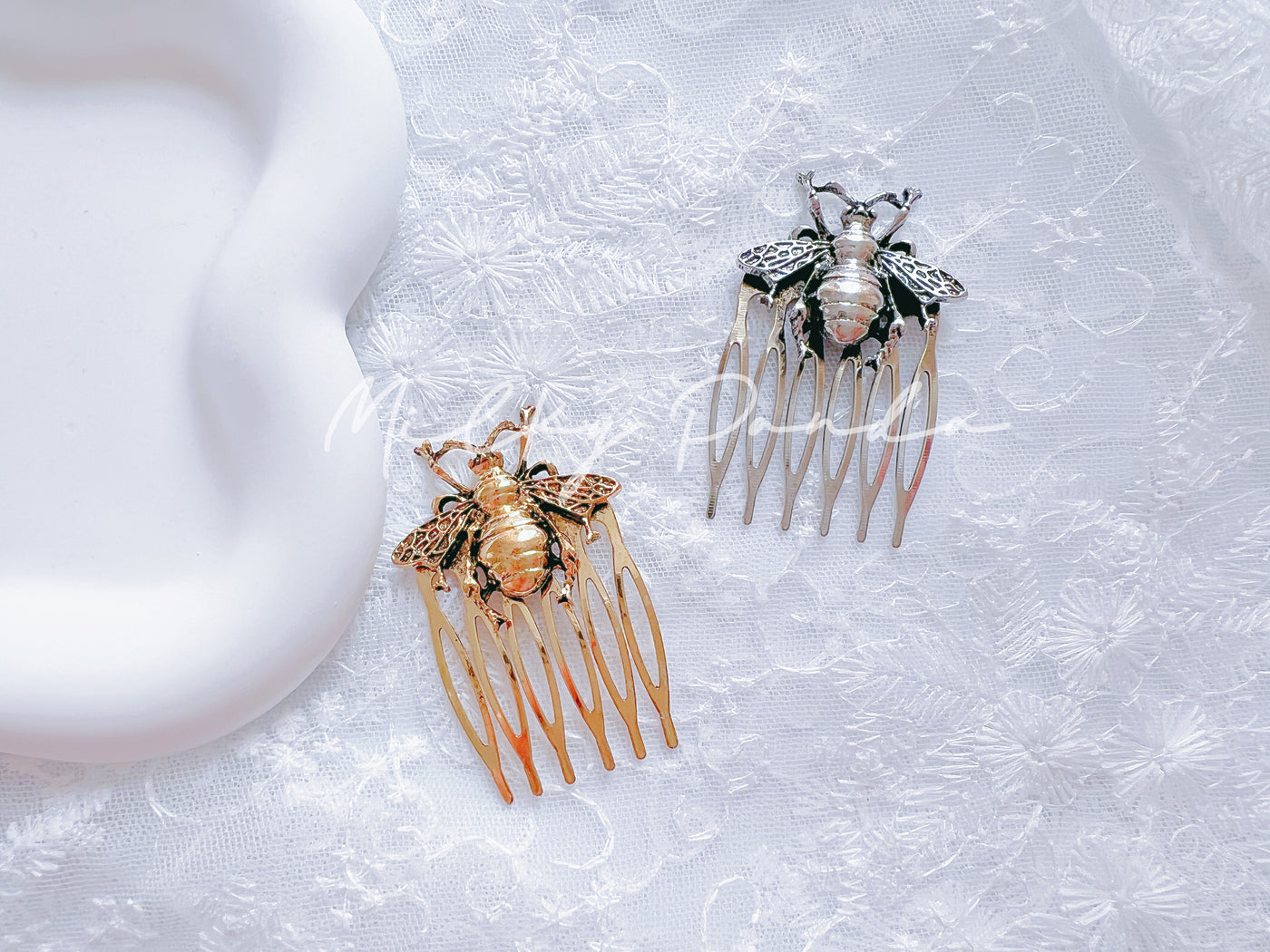 Bumble bee hair pin