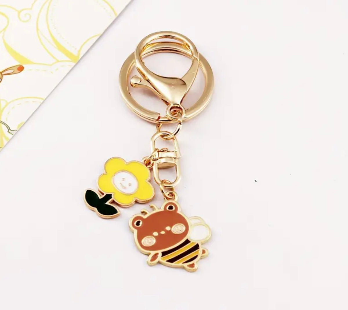 Cute Bee Keyring