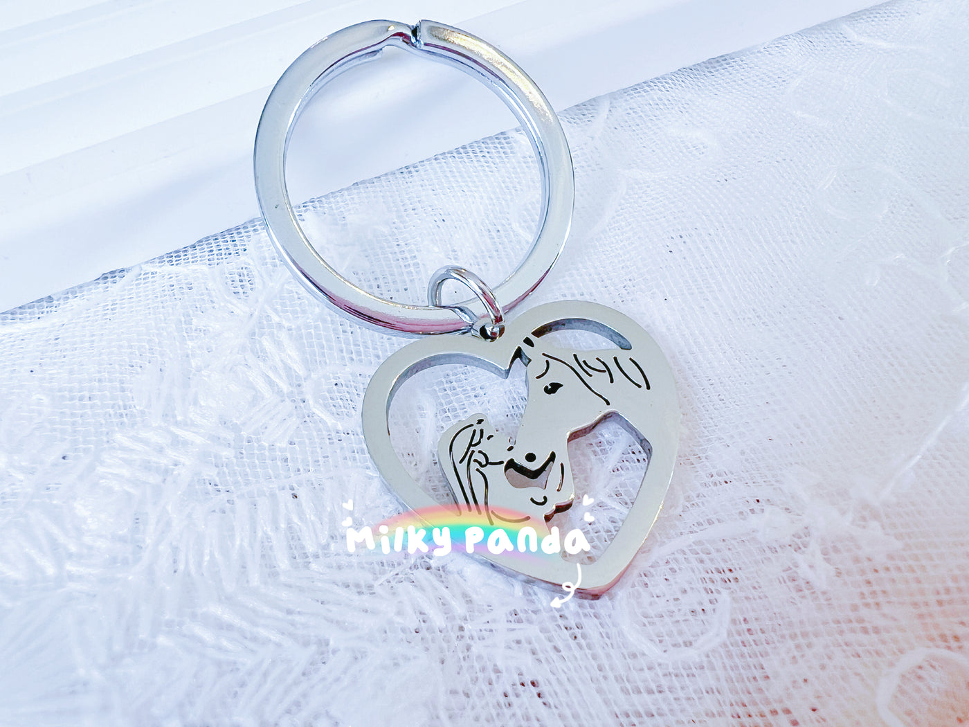 Horse & Heart Keyring