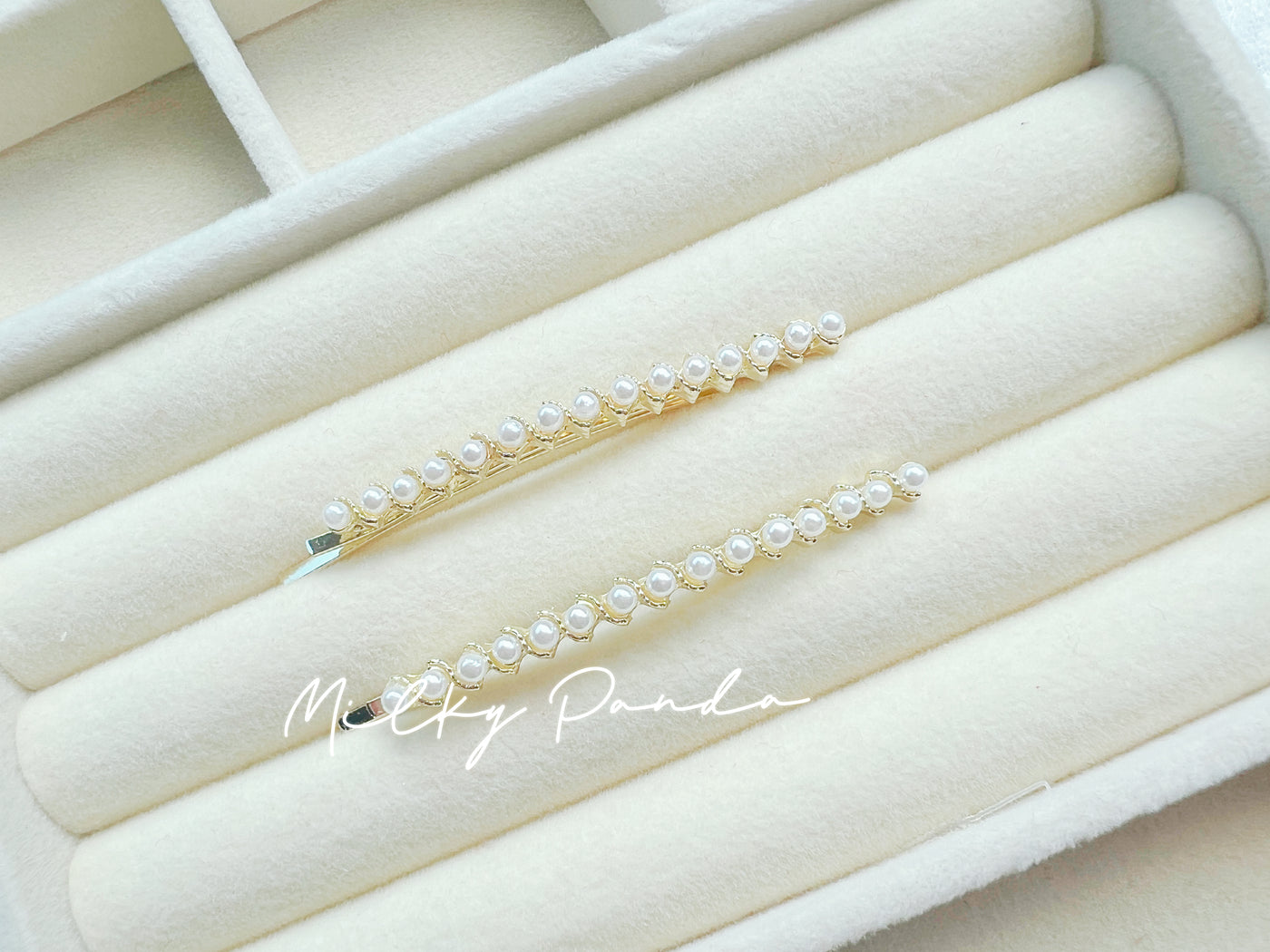 2 PCs Pearl Hair Clips
