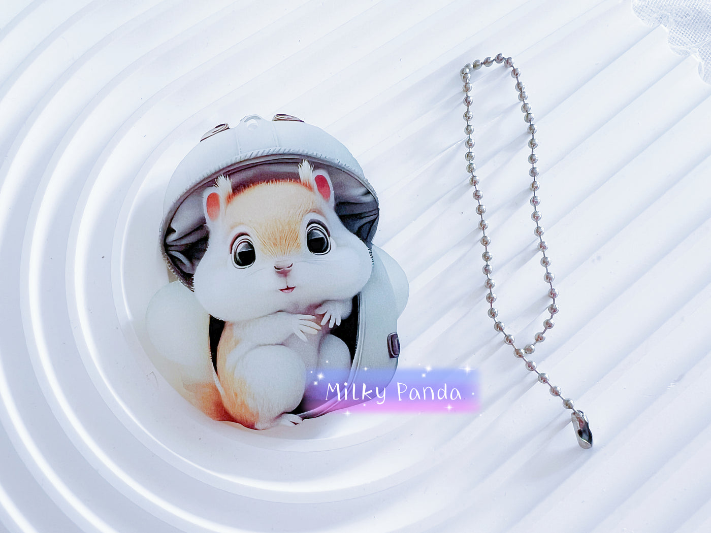 Squirrel Keyring Charm