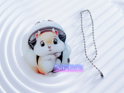 Squirrel Keyring Charm