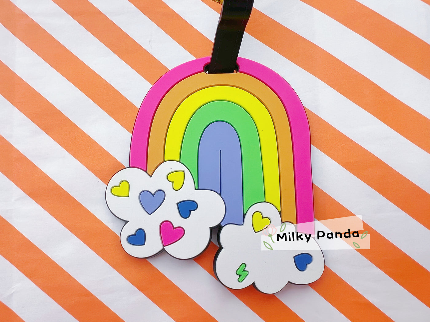 Rainbow luggage tag