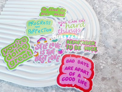 50 Pcs Inspiration Vinyl Stickers