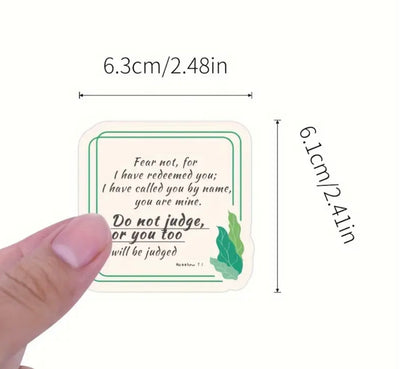 50 Pcs Bible Verse Vinyl Stickers