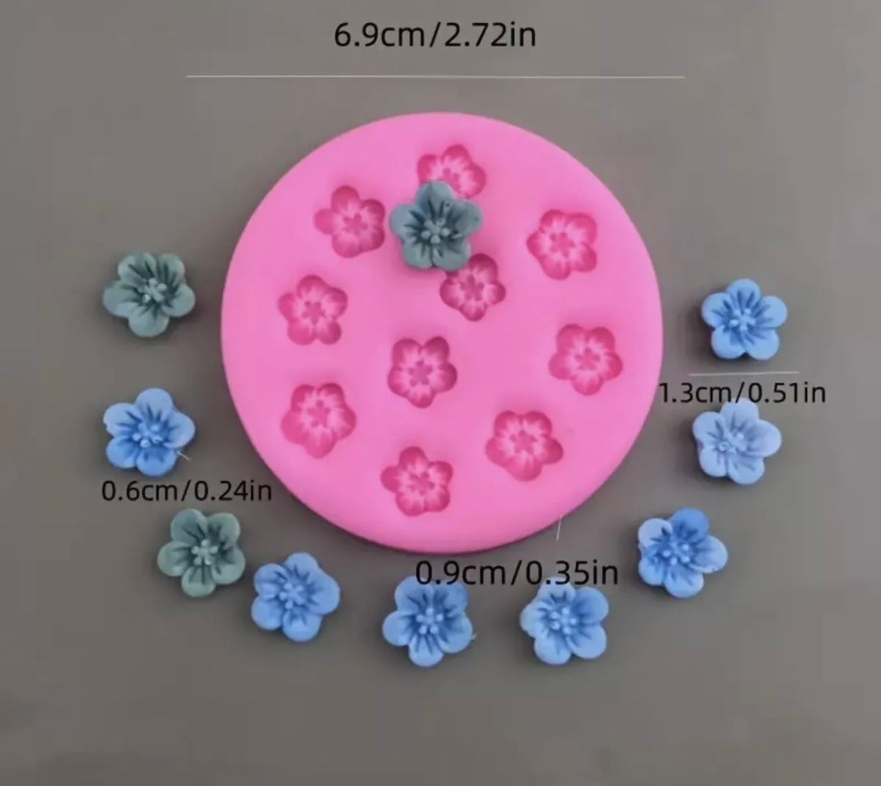 Mini Cherry Blossom Flower Fondant Mould