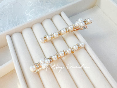 2 PCs Pearl Hair Clips