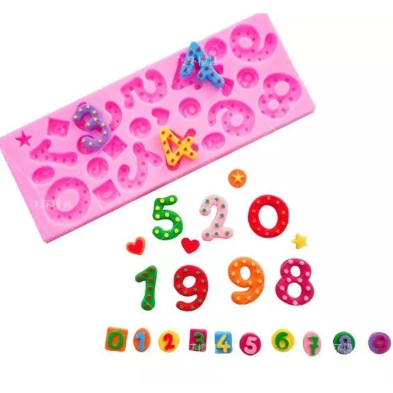 Number Fondant Mould
