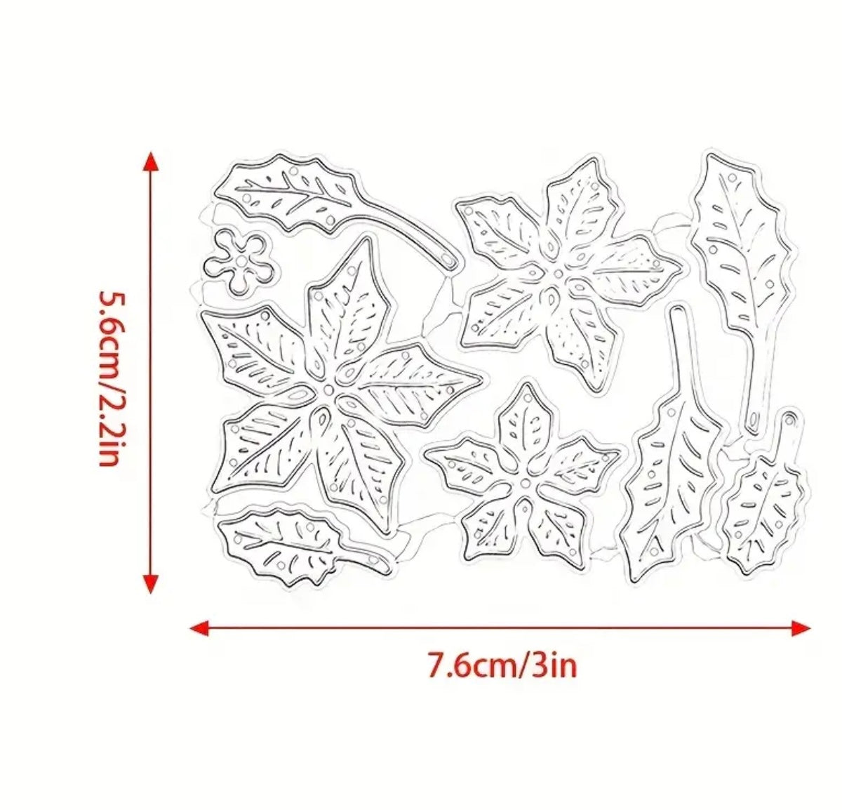 Christmas Flower Cutting Die