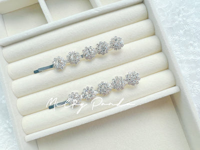 2 PCs Rhinestone Hair Clips