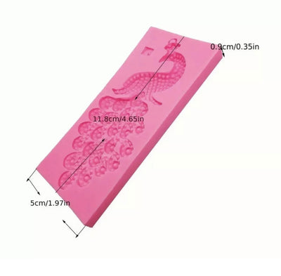 Peacock Fondant Mould