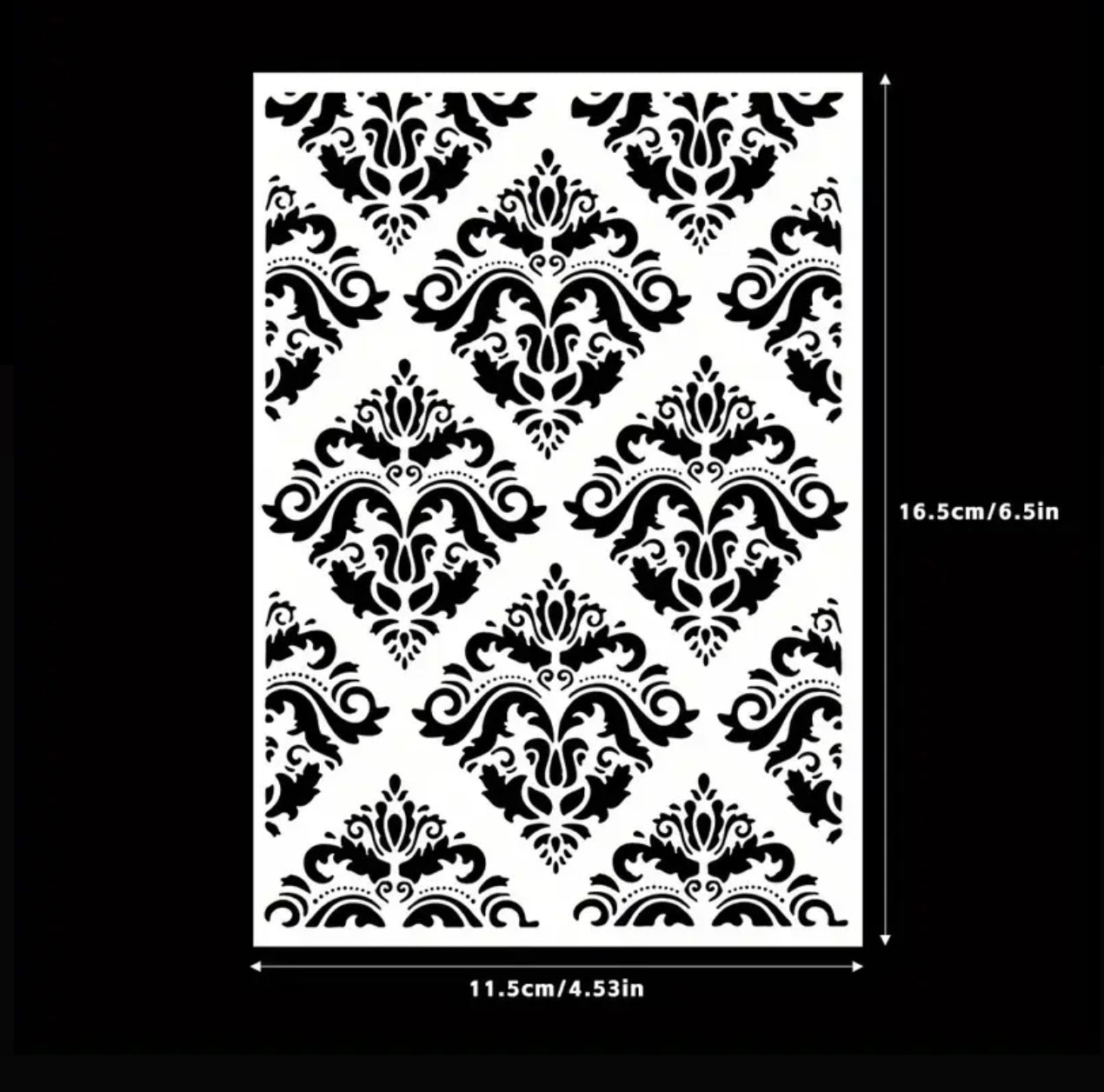 Retro Patterns Stencil