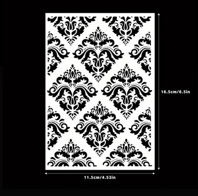 Retro Patterns Stencil