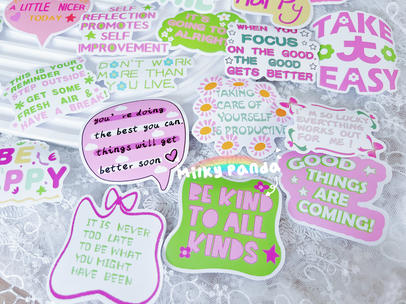 50 Pcs Inspiration Vinyl Stickers