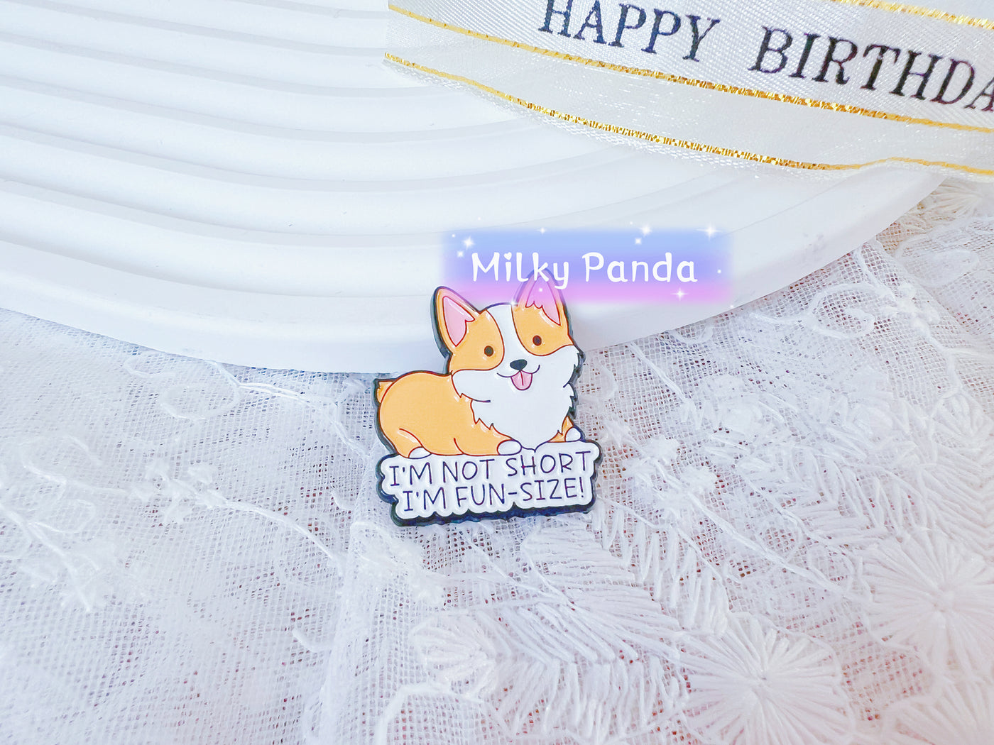 I Am Fun Size - Dog Pin