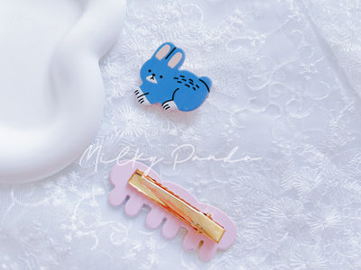 Animal hair clips set