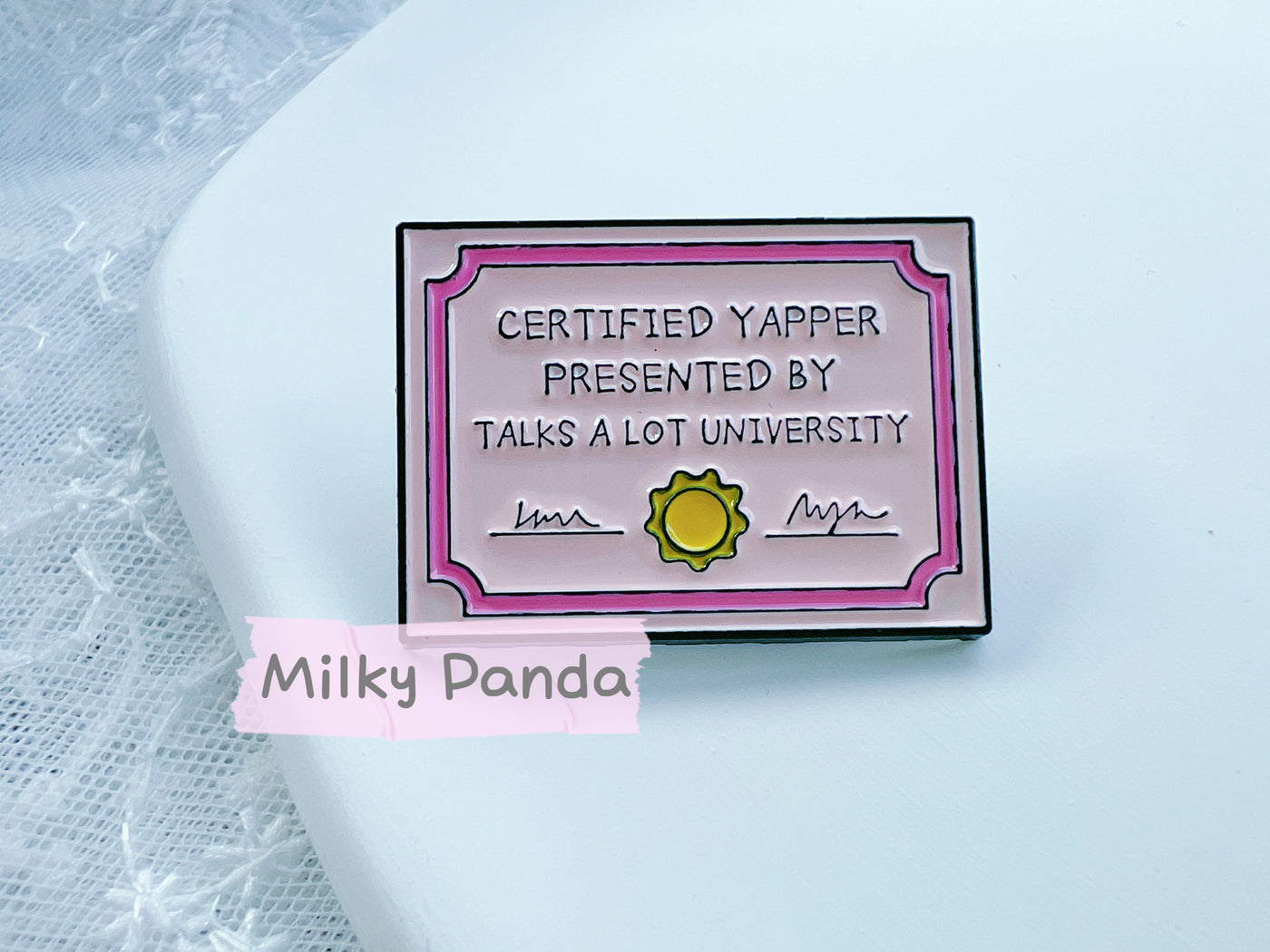 Certified Yapper Pin