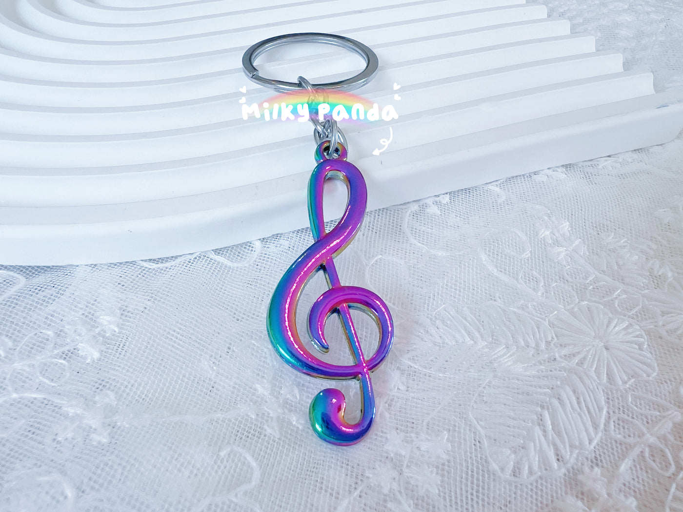 Musical Notes Keyring